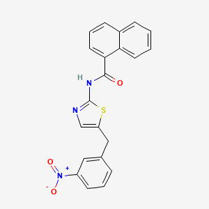 molecular formula C21H15N3O3S B3464395 N-[5-(3-nitrobenzyl)-1,3-thiazol-2-yl]-1-naphthamide 