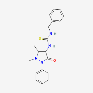 N-benzyl-N'-(1,5-dimethyl-3-oxo-2-phenyl-2,3-dihydro-1H-pyrazol-4-yl)thiourea