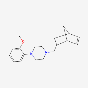 molecular formula C19H26N2O B3464430 1-(bicyclo[2.2.1]hept-5-en-2-ylmethyl)-4-(2-methoxyphenyl)piperazine 