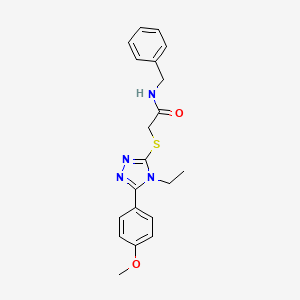 N-benzyl-2-{[4-ethyl-5-(4-methoxyphenyl)-4H-1,2,4-triazol-3-yl]thio}acetamide