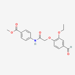 Methyl 4-[[2-(2-ethoxy-4-formylphenoxy)acetyl]amino]benzoate