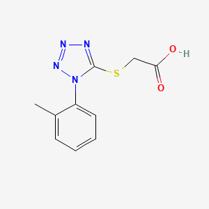 molecular formula C10H10N4O2S B3464478 {[1-(2-methylphenyl)-1H-tetrazol-5-yl]thio}acetic acid 