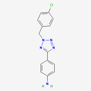 4-[2-(4-chlorobenzyl)-2H-tetrazol-5-yl]aniline