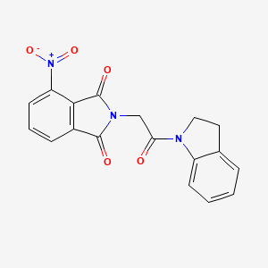 2-[2-(2,3-DIHYDRO-1H-INDOL-1-YL)-2-OXOETHYL]-4-NITRO-2,3-DIHYDRO-1H-ISOINDOLE-1,3-DIONE