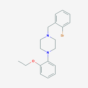 molecular formula C19H23BrN2O B3464538 1-(2-bromobenzyl)-4-(2-ethoxyphenyl)piperazine 