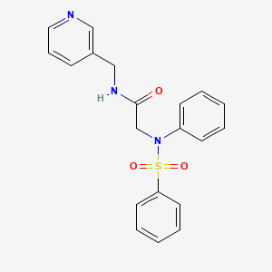 N~2~-phenyl-N~2~-(phenylsulfonyl)-N~1~-(3-pyridinylmethyl)glycinamide