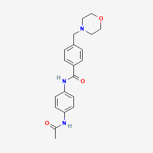 N-[4-(acetylamino)phenyl]-4-(4-morpholinylmethyl)benzamide