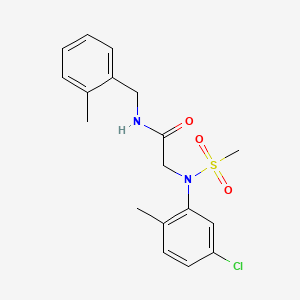 N~2~-(5-chloro-2-methylphenyl)-N~1~-(2-methylbenzyl)-N~2~-(methylsulfonyl)glycinamide