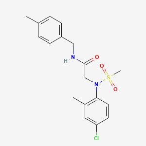 N~2~-(4-chloro-2-methylphenyl)-N~1~-(4-methylbenzyl)-N~2~-(methylsulfonyl)glycinamide