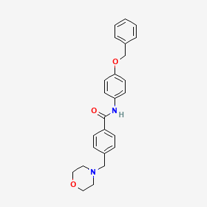 N-[4-(benzyloxy)phenyl]-4-(4-morpholinylmethyl)benzamide