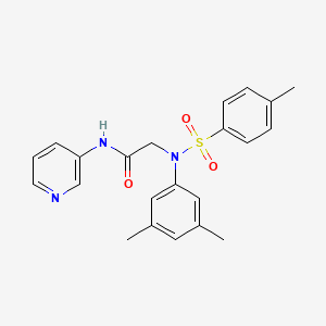 N~2~-(3,5-dimethylphenyl)-N~2~-[(4-methylphenyl)sulfonyl]-N~1~-3-pyridinylglycinamide