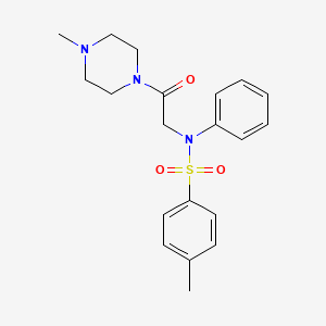 4-methyl-N-[2-(4-methyl-1-piperazinyl)-2-oxoethyl]-N-phenylbenzenesulfonamide