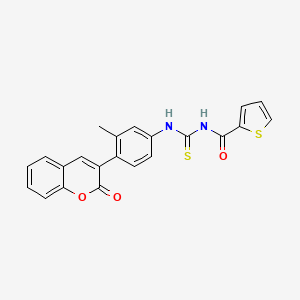 N-({[3-methyl-4-(2-oxo-2H-chromen-3-yl)phenyl]amino}carbonothioyl)-2-thiophenecarboxamide