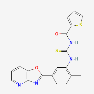 N-{[(2-methyl-5-[1,3]oxazolo[4,5-b]pyridin-2-ylphenyl)amino]carbonothioyl}-2-thiophenecarboxamide