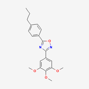 5-(4-propylphenyl)-3-(3,4,5-trimethoxyphenyl)-1,2,4-oxadiazole