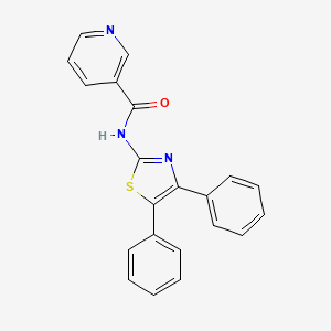 N-(4,5-diphenyl-1,3-thiazol-2-yl)nicotinamide