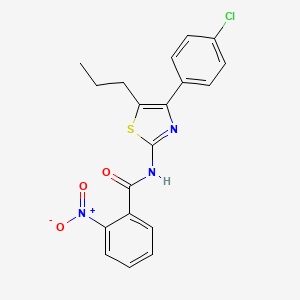 N-[4-(4-chlorophenyl)-5-propyl-1,3-thiazol-2-yl]-2-nitrobenzamide