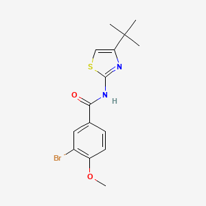 3-bromo-N-(4-tert-butyl-1,3-thiazol-2-yl)-4-methoxybenzamide