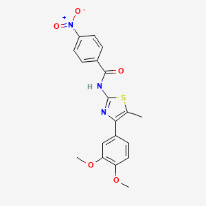 N-[4-(3,4-dimethoxyphenyl)-5-methyl-1,3-thiazol-2-yl]-4-nitrobenzamide