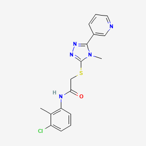 N-(3-chloro-2-methylphenyl)-2-{[4-methyl-5-(3-pyridinyl)-4H-1,2,4-triazol-3-yl]thio}acetamide