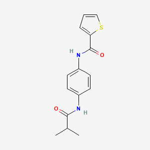 molecular formula C15H16N2O2S B3465042 N-[4-(isobutyrylamino)phenyl]-2-thiophenecarboxamide 