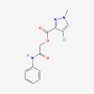 2-anilino-2-oxoethyl 4-chloro-1-methyl-1H-pyrazole-3-carboxylate