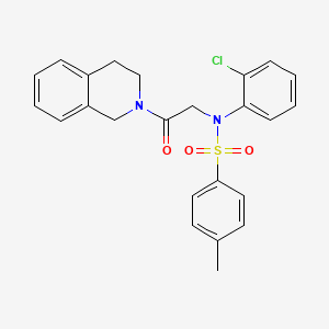 N-(2-chlorophenyl)-N-[2-(3,4-dihydro-2(1H)-isoquinolinyl)-2-oxoethyl]-4-methylbenzenesulfonamide