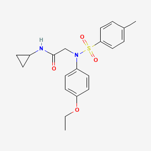 N~1~-cyclopropyl-N~2~-(4-ethoxyphenyl)-N~2~-[(4-methylphenyl)sulfonyl]glycinamide