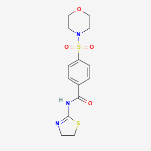 molecular formula C14H17N3O4S2 B3465248 N-(4,5-dihydro-1,3-thiazol-2-yl)-4-(4-morpholinylsulfonyl)benzamide 