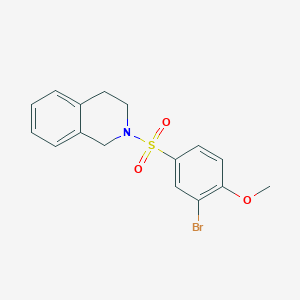 2-[(3-bromo-4-methoxyphenyl)sulfonyl]-1,2,3,4-tetrahydroisoquinoline