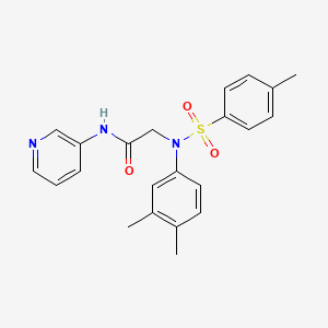 N~2~-(3,4-dimethylphenyl)-N~2~-[(4-methylphenyl)sulfonyl]-N~1~-3-pyridinylglycinamide