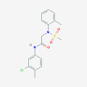 N~1~-(3-chloro-4-methylphenyl)-N~2~-(2-methylphenyl)-N~2~-(methylsulfonyl)glycinamide