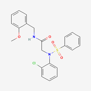 N~2~-(2-chlorophenyl)-N~1~-(2-methoxybenzyl)-N~2~-(phenylsulfonyl)glycinamide