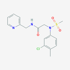 N~2~-(3-chloro-4-methylphenyl)-N~2~-(methylsulfonyl)-N~1~-(2-pyridinylmethyl)glycinamide