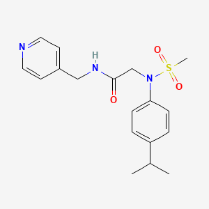 N~2~-(4-isopropylphenyl)-N~2~-(methylsulfonyl)-N~1~-(4-pyridinylmethyl)glycinamide