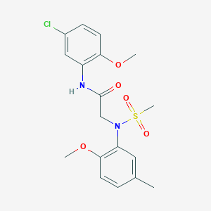 N~1~-(5-chloro-2-methoxyphenyl)-N~2~-(2-methoxy-5-methylphenyl)-N~2~-(methylsulfonyl)glycinamide