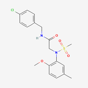 N~1~-(4-chlorobenzyl)-N~2~-(2-methoxy-5-methylphenyl)-N~2~-(methylsulfonyl)glycinamide