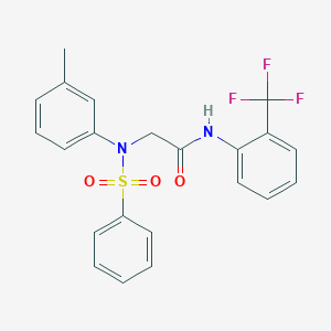 N~2~-(3-methylphenyl)-N~2~-(phenylsulfonyl)-N~1~-[2-(trifluoromethyl)phenyl]glycinamide