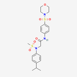 N~2~-(4-isopropylphenyl)-N~2~-(methylsulfonyl)-N~1~-[4-(4-morpholinylsulfonyl)phenyl]glycinamide