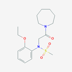 N-[2-(1-azepanyl)-2-oxoethyl]-N-(2-ethoxyphenyl)methanesulfonamide