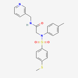 N~2~-(4-methylphenyl)-N~2~-{[4-(methylthio)phenyl]sulfonyl}-N~1~-(3-pyridinylmethyl)glycinamide