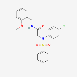 N~2~-(4-chlorophenyl)-N~1~-(2-methoxybenzyl)-N~2~-[(4-methylphenyl)sulfonyl]glycinamide