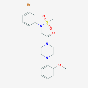 N-(3-bromophenyl)-N-{2-[4-(2-methoxyphenyl)-1-piperazinyl]-2-oxoethyl}methanesulfonamide