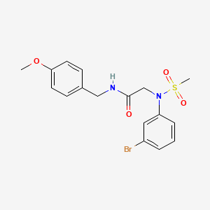 N~2~-(3-bromophenyl)-N~1~-(4-methoxybenzyl)-N~2~-(methylsulfonyl)glycinamide