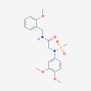 N~2~-(3,4-dimethoxyphenyl)-N~1~-(2-methoxybenzyl)-N~2~-(methylsulfonyl)glycinamide