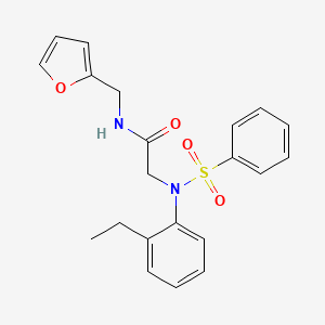 N~2~-(2-ethylphenyl)-N~1~-(2-furylmethyl)-N~2~-(phenylsulfonyl)glycinamide