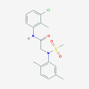 N~1~-(3-chloro-2-methylphenyl)-N~2~-(2,5-dimethylphenyl)-N~2~-(methylsulfonyl)glycinamide