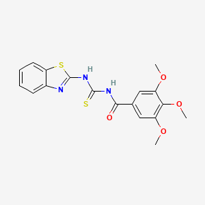 N-[(1,3-benzothiazol-2-ylamino)carbonothioyl]-3,4,5-trimethoxybenzamide