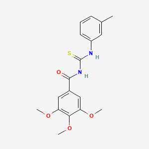 3,4,5-trimethoxy-N-{[(3-methylphenyl)amino]carbonothioyl}benzamide