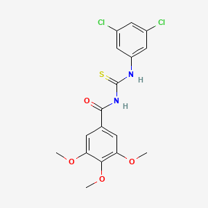 N-{[(3,5-dichlorophenyl)amino]carbonothioyl}-3,4,5-trimethoxybenzamide